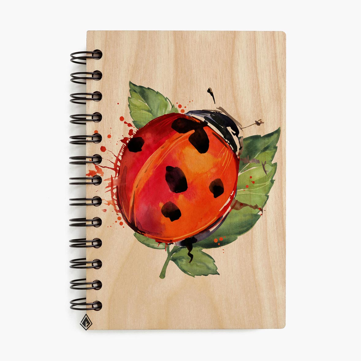 Bugs maple wooden notebook