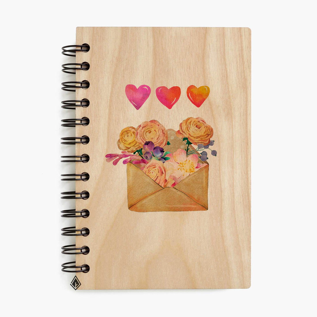 A love letter to you maple wooden notebook