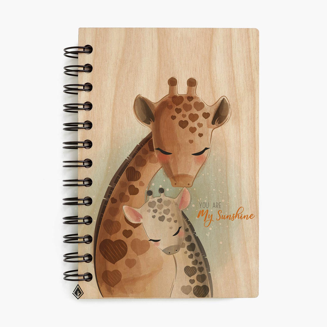 Deer maple wooden notebook