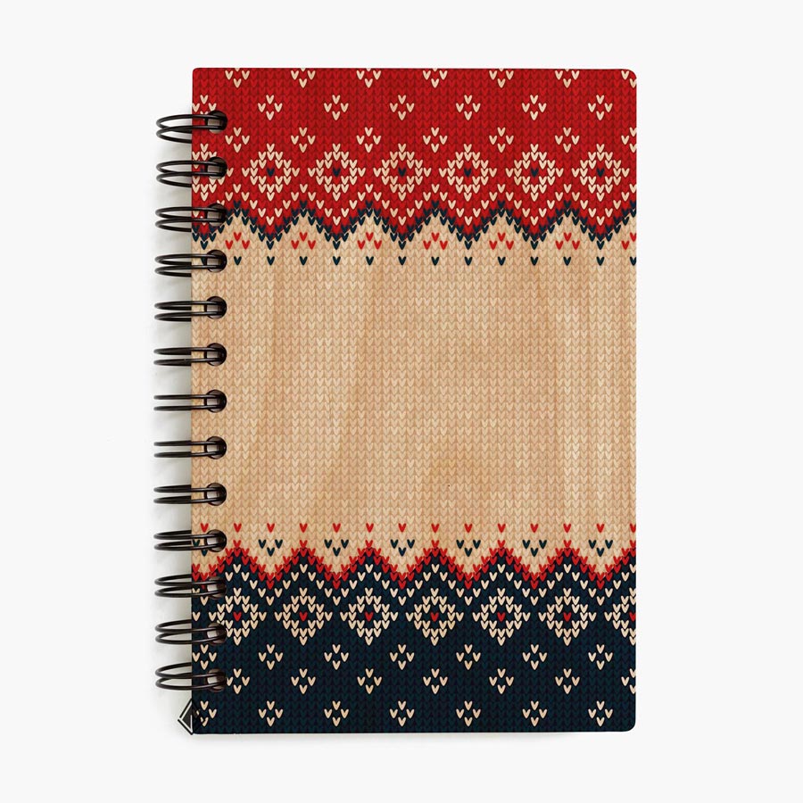 Snow maple wooden notebook