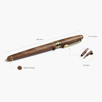 Walnut Wooden Pen | Gel Pen