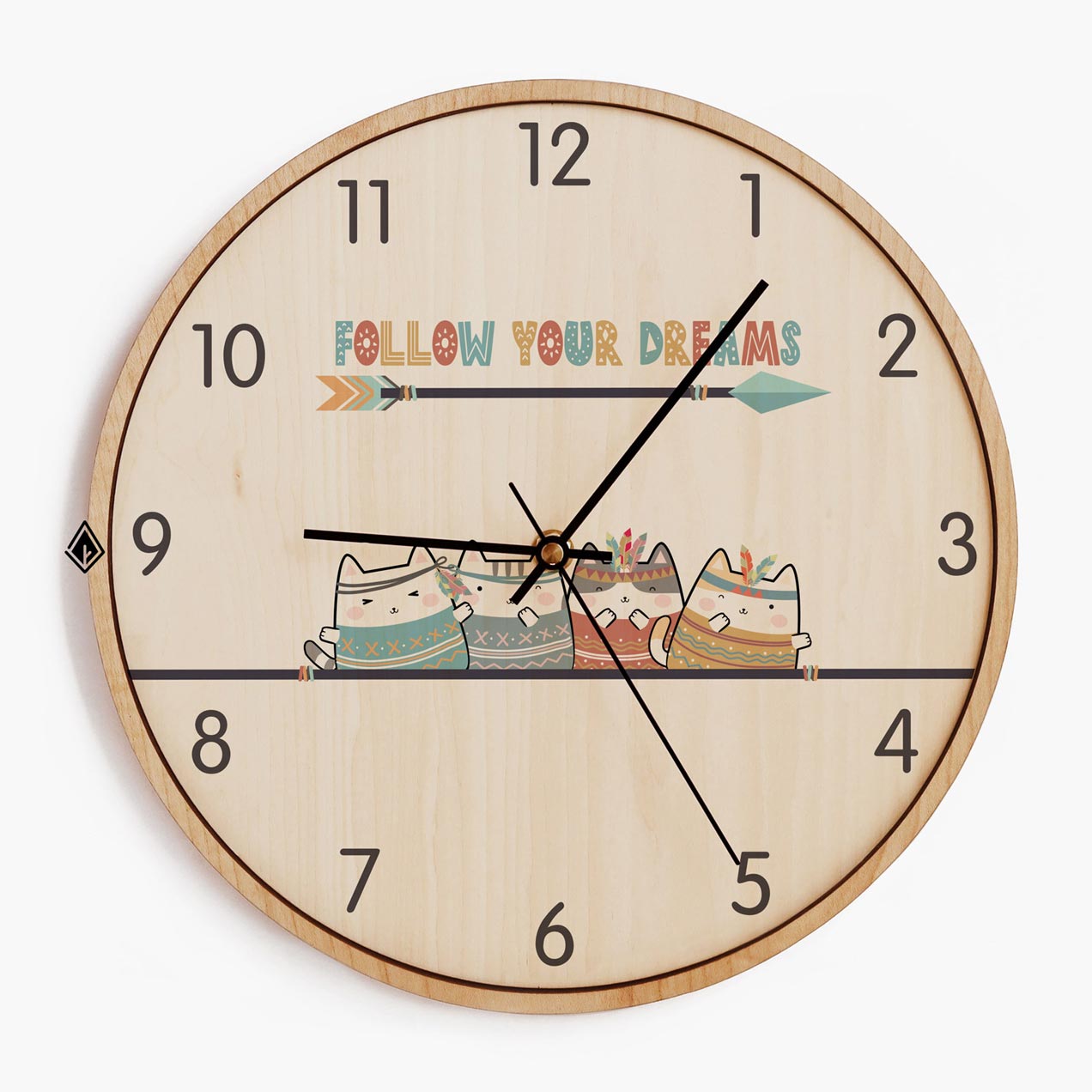 Wooden Wall Clocks Follow your dream