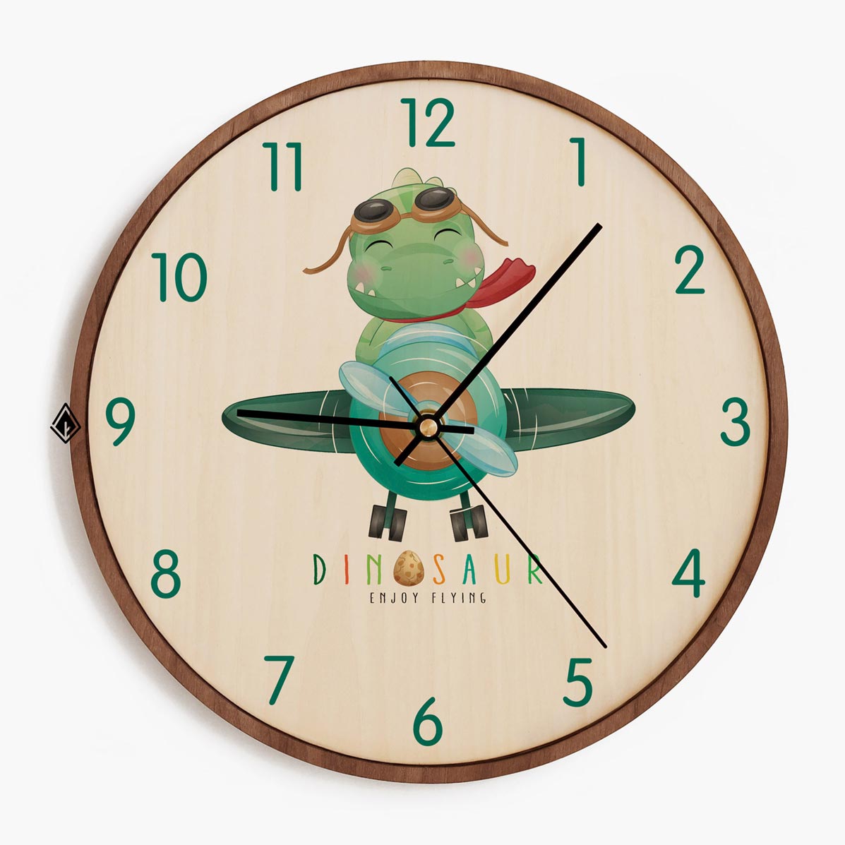 Wooden Wall Clocks Dinosaur