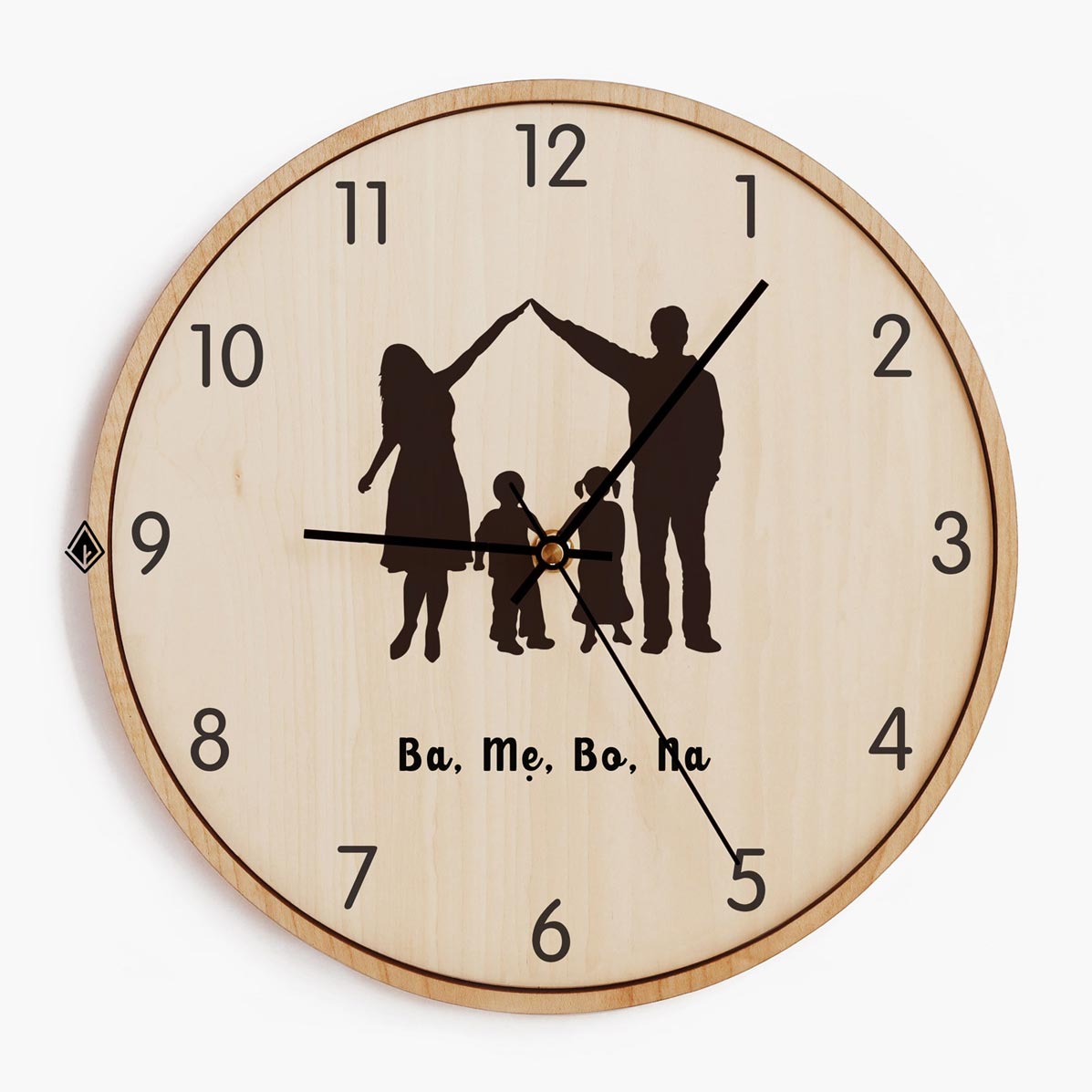 Wooden Wall Clocks Home is where my family is