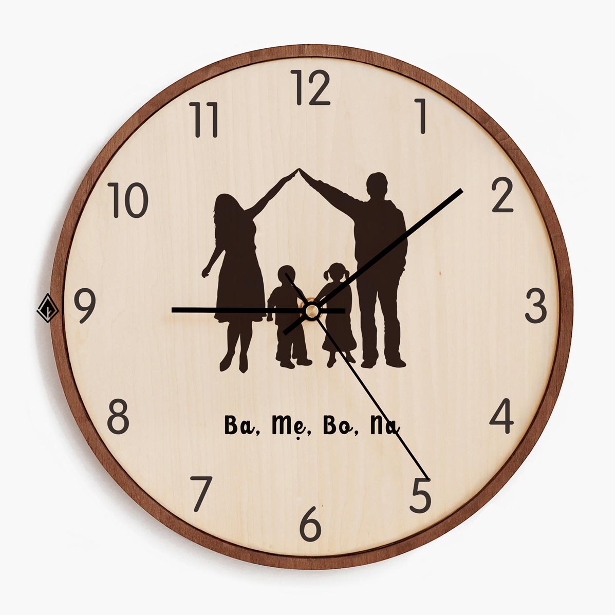 Wooden Wall Clocks Home is where my family is